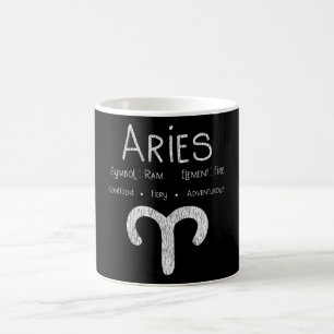 Caneca De Café Aries Horoscope Astrology - Sinal de Estrela - Pre