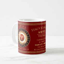 Caneca De Café Aries - O Ram Astrologic Sinal Coffee Mug
