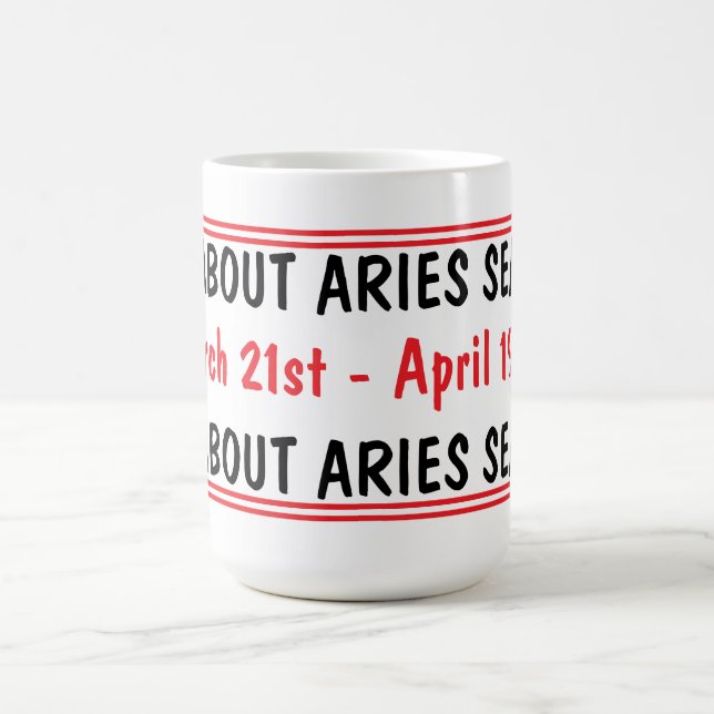 Caneca De Café Aries Season (Centro)