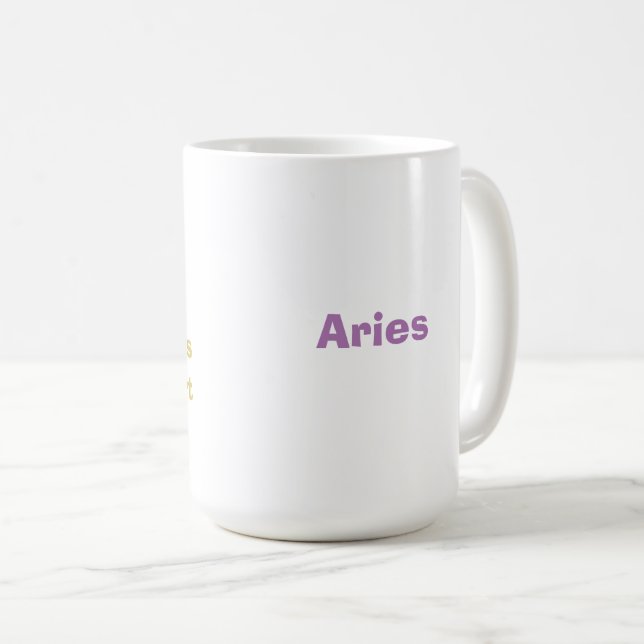 Caneca De Café Aries Shady Zodiac Funny (Frente Esquerda)