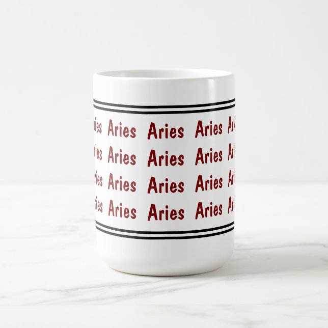 Caneca De Café Aries Vibes (Centro)