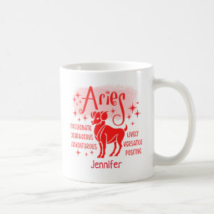 Caneca De Café Aries Zodiac Horoscope