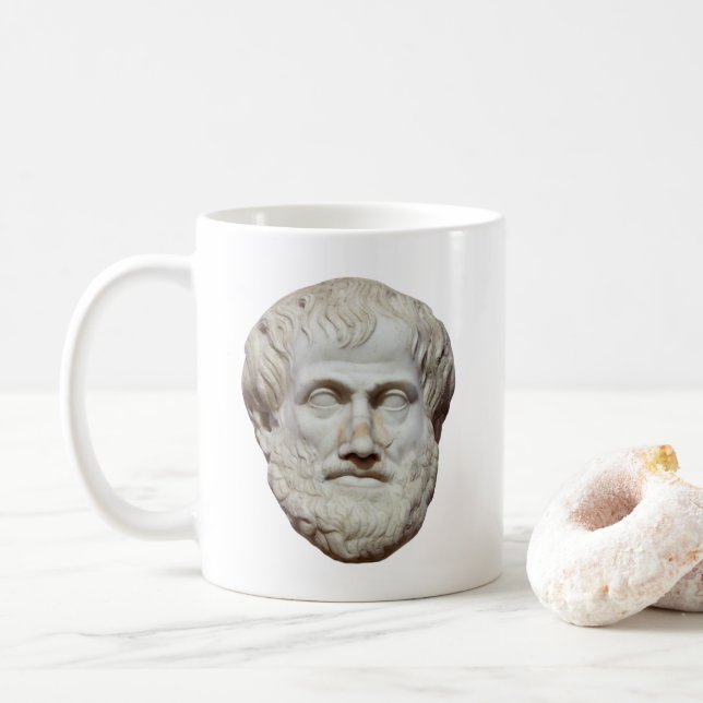 Caneca De Café Aristóteles Filósofo Grego (Com Donut)