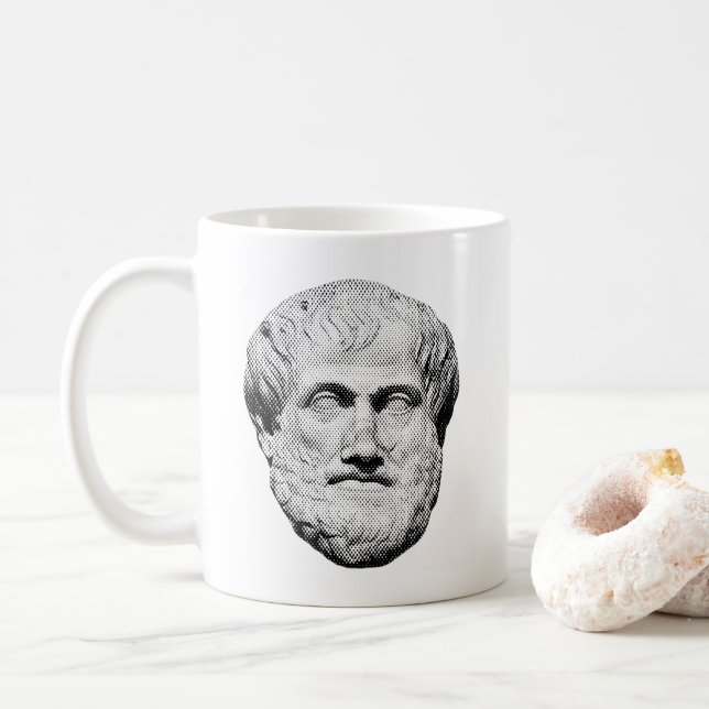 Caneca De Café Aristotle Greek Philosopher (Com Donut)
