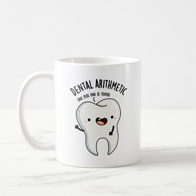 Caneca De Café Aritmética dentária engraçada (Esquerda)