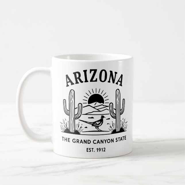 Caneca De Café Arizona de Viagem de Vintage (Esquerda)