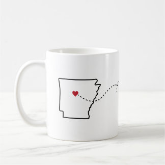Caneca De Café Arkansas para Indiana - Heart2Heart Coffee Mug