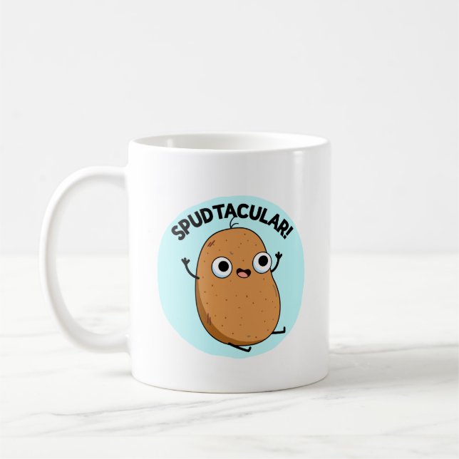 Caneca De Café Arma de Batata Engraçado e Engraçado (Esquerda)