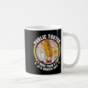 Caneca De Café Arma Pública Engraçado Hotdog Fart Piada Booty Art