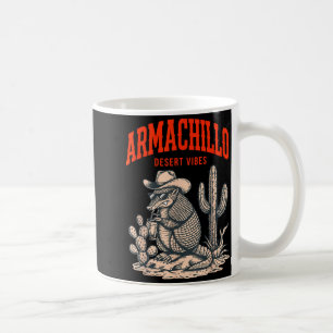 Caneca De Café Armachillo vibes do deserto cowboy engraçado com b