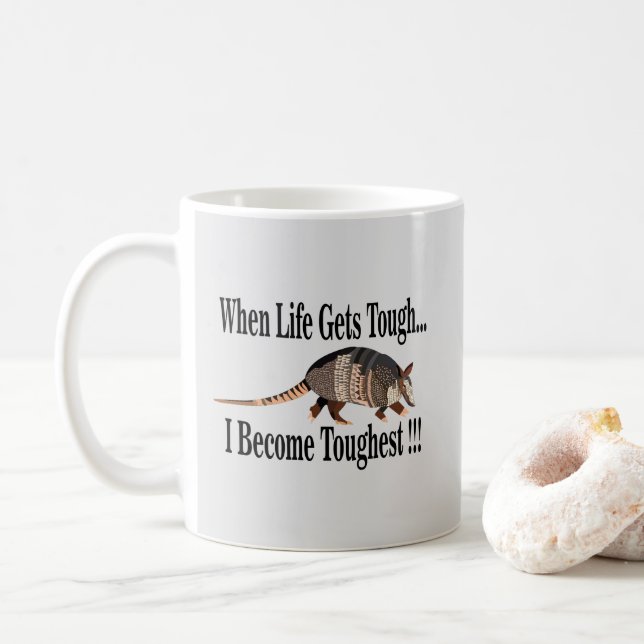 Caneca De Café Armadillo Animal Inspiration (Com Donut)