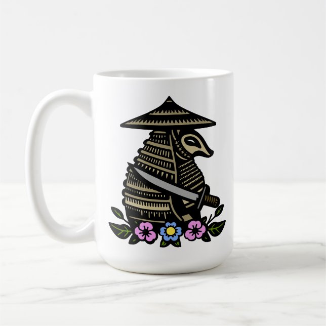 Caneca De Café Armadillo Samurai (Esquerda)