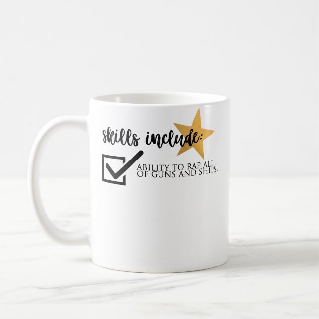 Caneca De Café Armas E Navios (Esquerda)