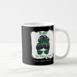 Caneca De Café Armas Em Maio Vestimos Consciência Mental Verde