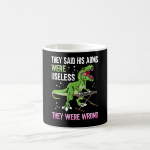 Caneca De Café Armas inúteis e engraçadas T Rex Pianist