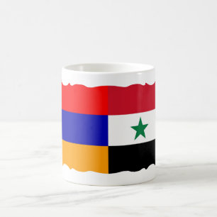 Caneca De Café Armênio e Síria Sinalizador Café Mug