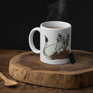 Caneca De Café Arminho de Doninha Branca Inverno Stoat Vida Selva
