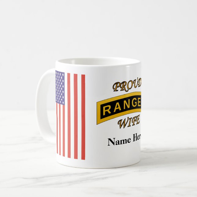 Caneca De Café Army Ranger School - Mulher Orgulhosa - Mug (Frente Esquerda)