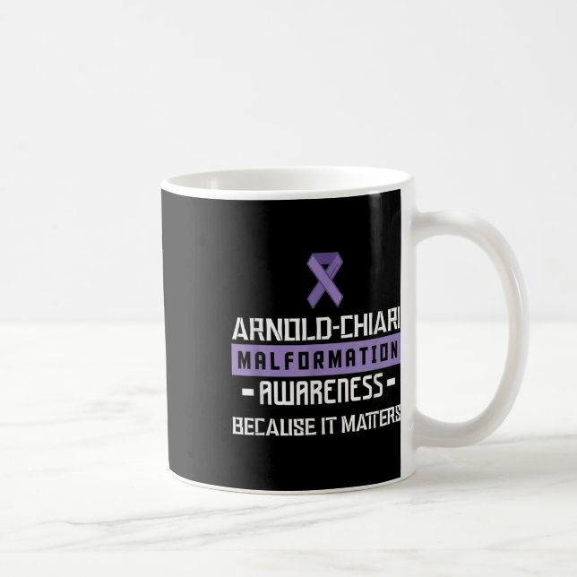 Caneca De Café Arnold Chiari Malformation Warrior S Consciência (Direita)