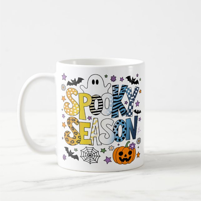 Caneca De Café AroAce Spooky Season Halloween (Esquerda)