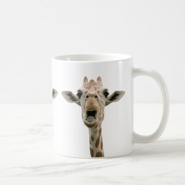 Caneca De Café Arouund do anel o girafa (Direita)