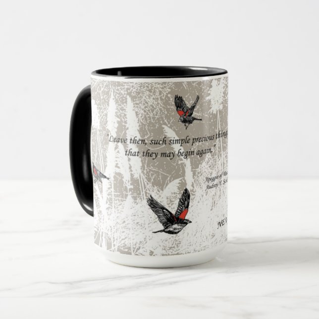Caneca de café "Arpeggio of Redwings" (Frente Esquerda)