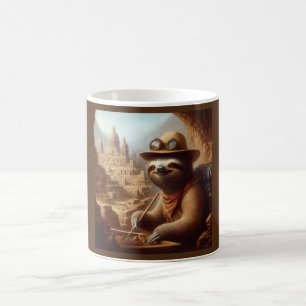 Caneca De Café Arqueólogo Sloth