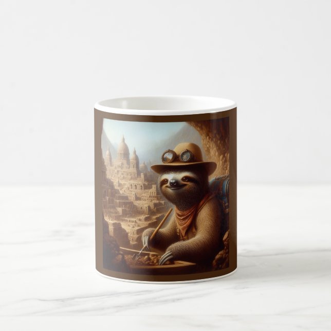 Caneca De Café Arqueólogo Sloth (Centro)