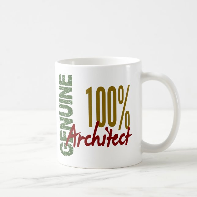 Caneca De Café Arquiteto 100% genuíno (Direita)