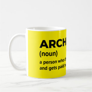 Caneca De Café Arquiteto Engraçado que Deu Mug