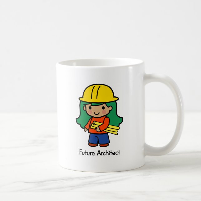 Caneca De Café Arquiteto futuro - menina (Direita)