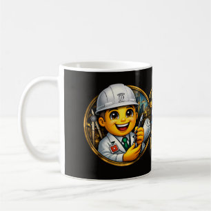 Caneca De Café Arquiteto Profissional & Ilustração de Planejament