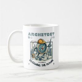 Caneca De Café Arquiteto projetando o futuro