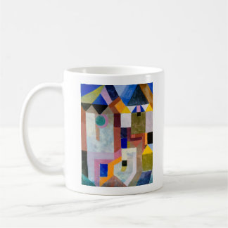Caneca De Café "Arquitetura colorida de Paul Klee (1917)"