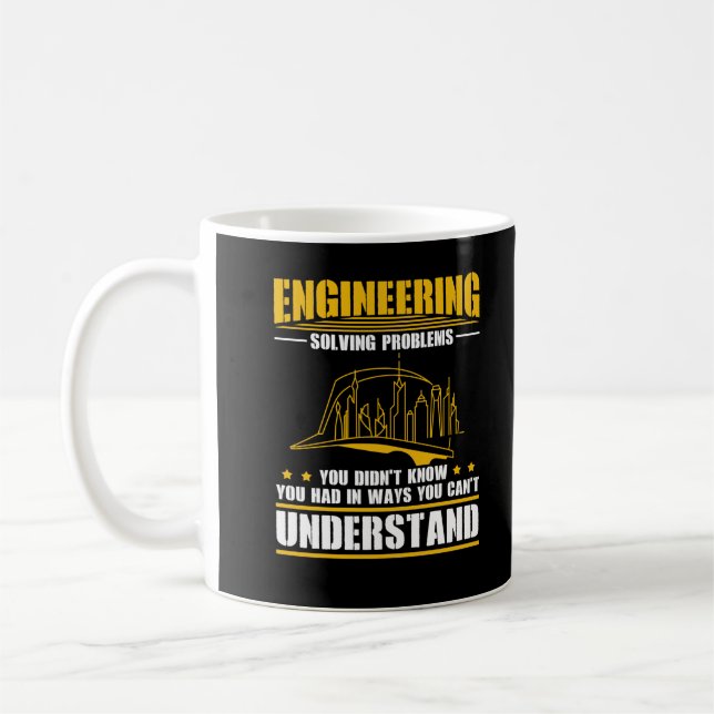 Caneca De Café Arquitetura de Engenheiro de Engenharia Civil (Esquerda)