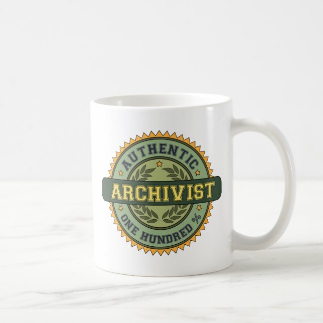Caneca De Café Arquivista autêntico (Direita)