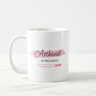 Caneca De Café Arquivista em Andamento - Personalizado
