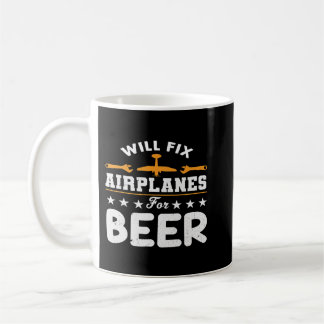 Caneca De Café Arranjará Aviões Para Diversão Mecânica De Engenhe