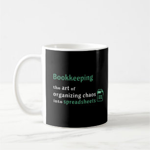 Caneca De Café Arranjo de Livros Organizando Spreadsheet Mug