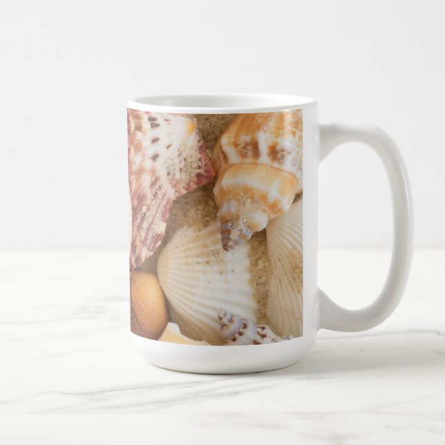 Caneca De Café Arranjo do Seashell (Direita)