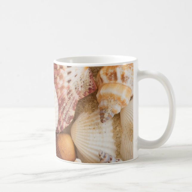 Caneca De Café Arranjo do Seashell (Direita)