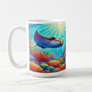 Caneca De Café Array com recife de coral vibrante