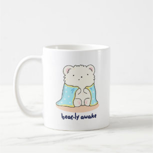 Caneca De Café Arrefecer Um Belo Urso Sonolento