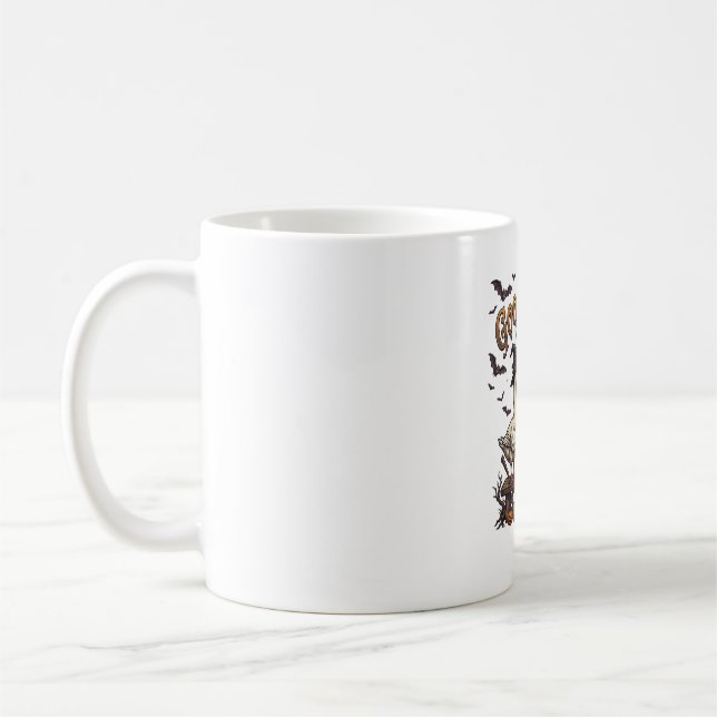 Caneca De Café Arrepios de Ganso Fantasmas de Halloween Chapéus d (Esquerda)