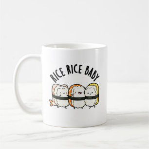 Caneca De Café Arroz Arroz Bebê Engraçado Sushi Comida Pun