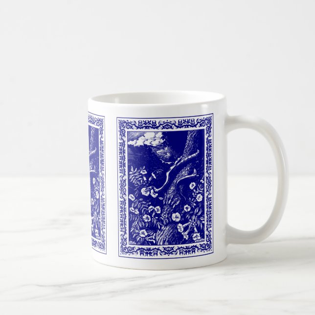 Caneca De Café Ars Memoria: Canto II China Azul (Direita)
