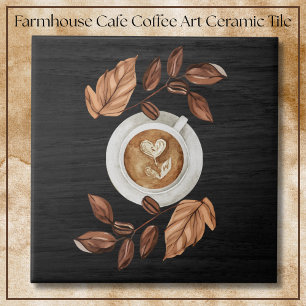 Caneca de Café Art Café Casa de Campo Elegante