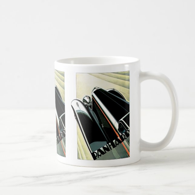Caneca De Café Art Deco Automobile (Direita)