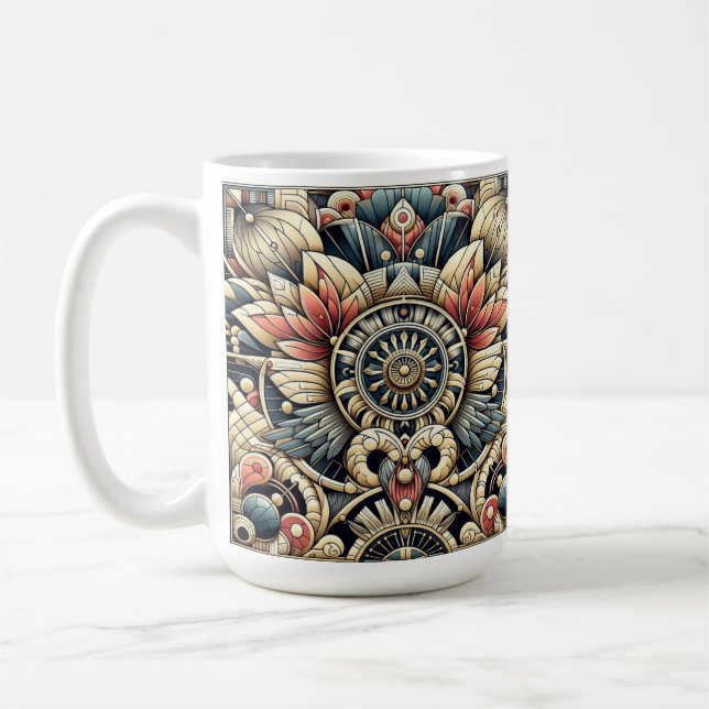 Caneca De Café Art Deco Design (Esquerda)