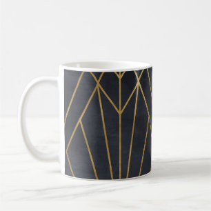 Caneca De Café Art Deco Elegance: Glamor Geométrico